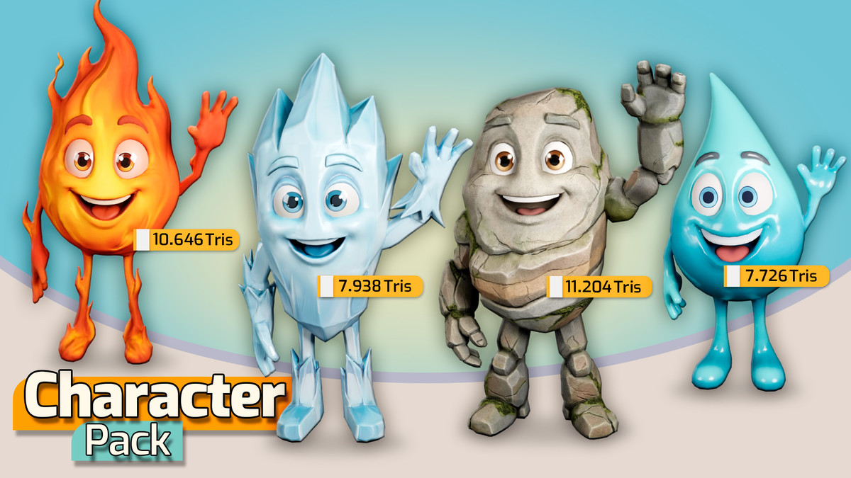 Happy Stylized Characters