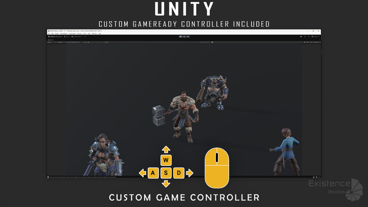 Pack 1 and 4 - Stylized Characters Warriors - #73