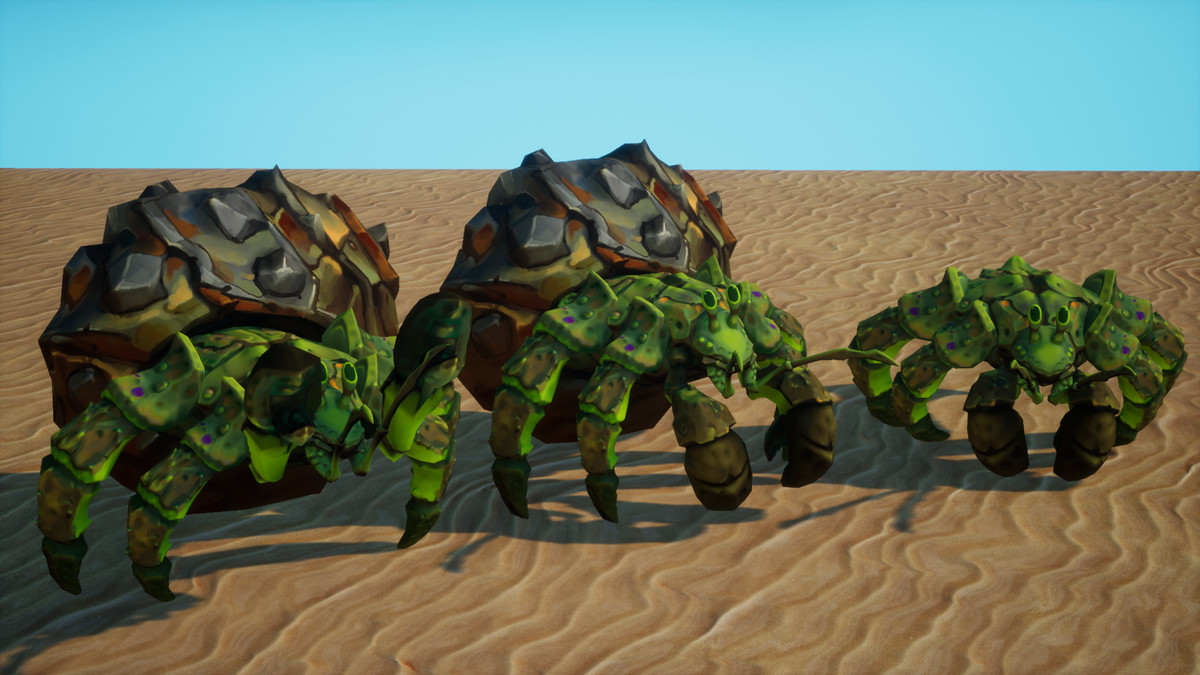 Stylized Fantasy Hermit Crab