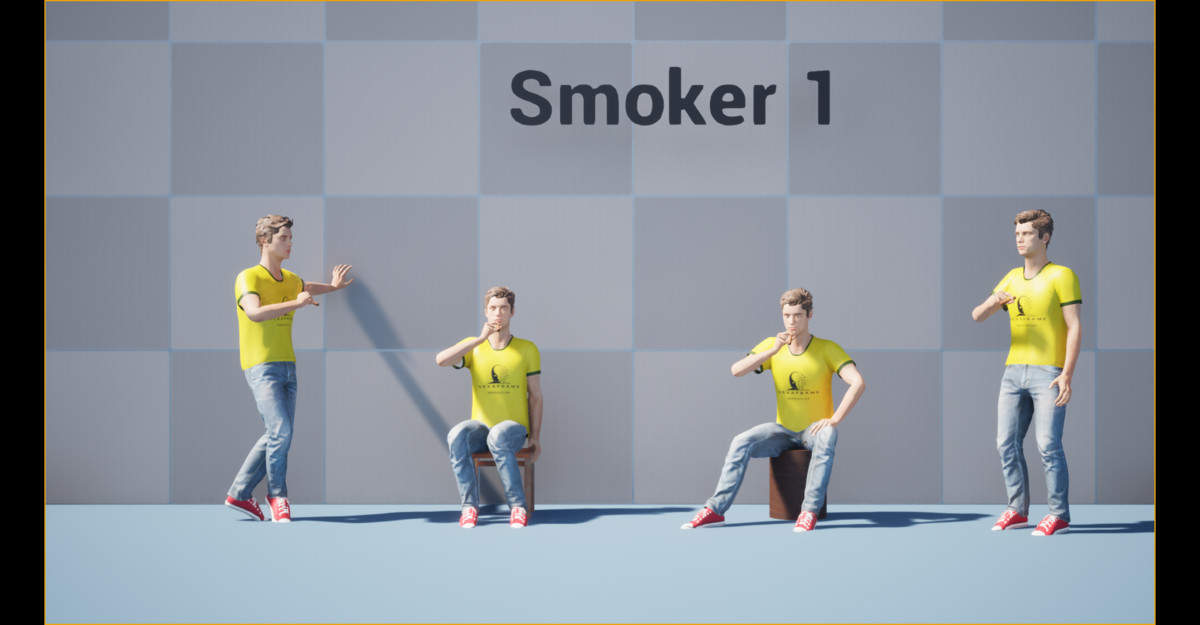 Cigarette Smoker Animation