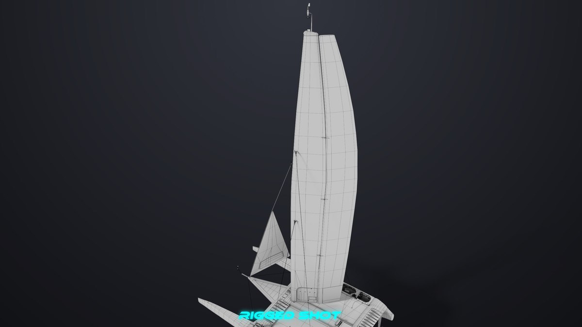 Yacht Hydrofoil Sailing Boats HDRP URP Textures