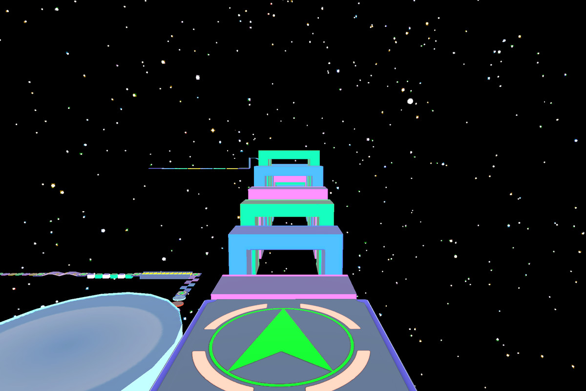 Neon Obby Parkour Tower-3D Modular Platformer Environment Pack-Mobile Optimized