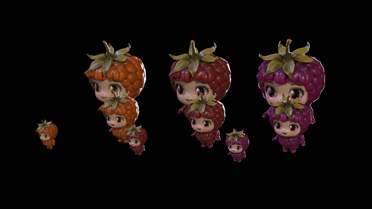 Chibi Fruit Rasberry