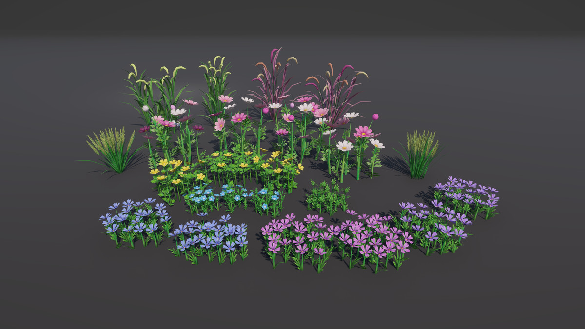 PIDI - COSY: Stylized Grass, Weeds and Wild Flowers Vol. 2