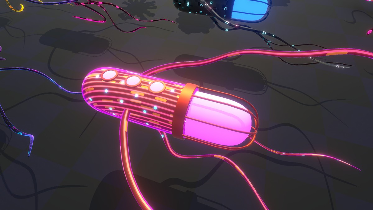 Neon Cyber Viruses