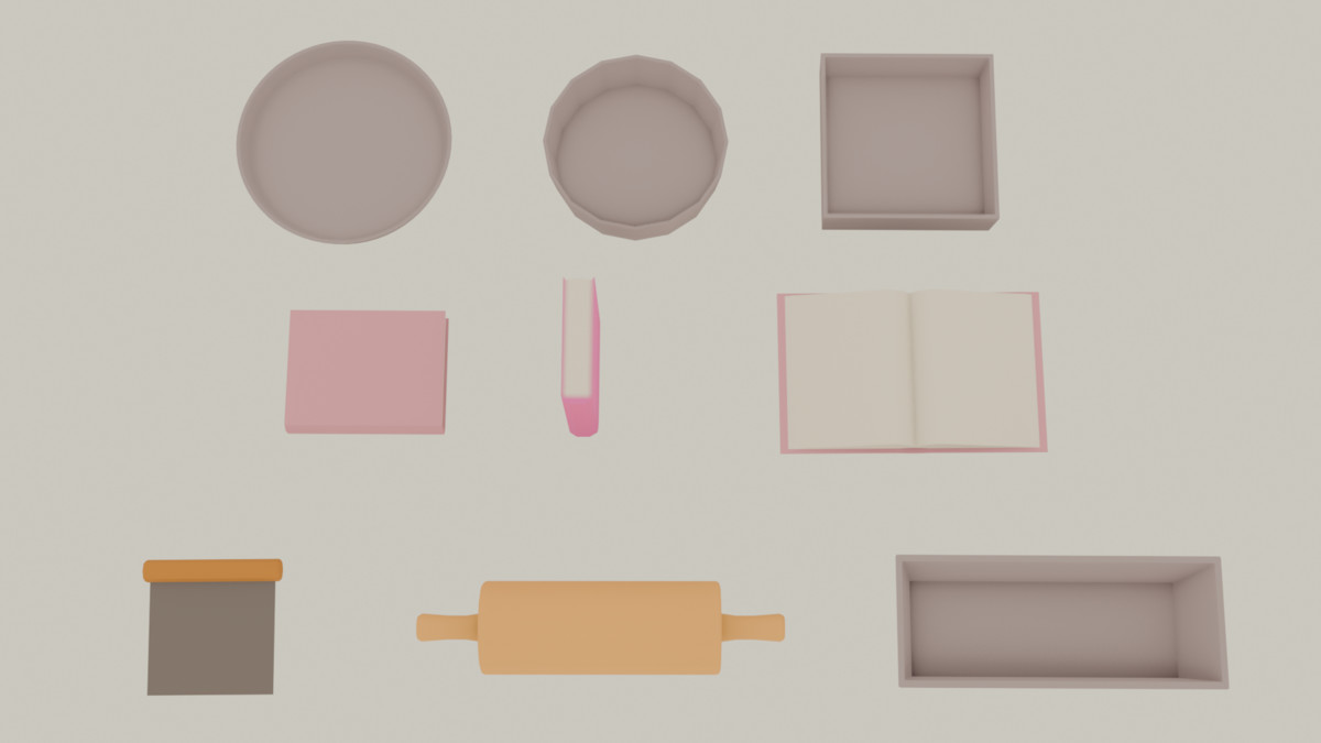 Fabled Rose - Cozy Lowpoly Baking - Toolkit