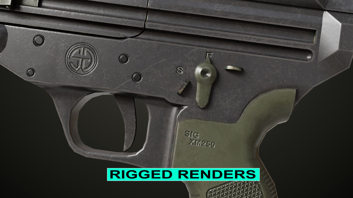 Machine Gun 14 Military Green URP HDRP Textures