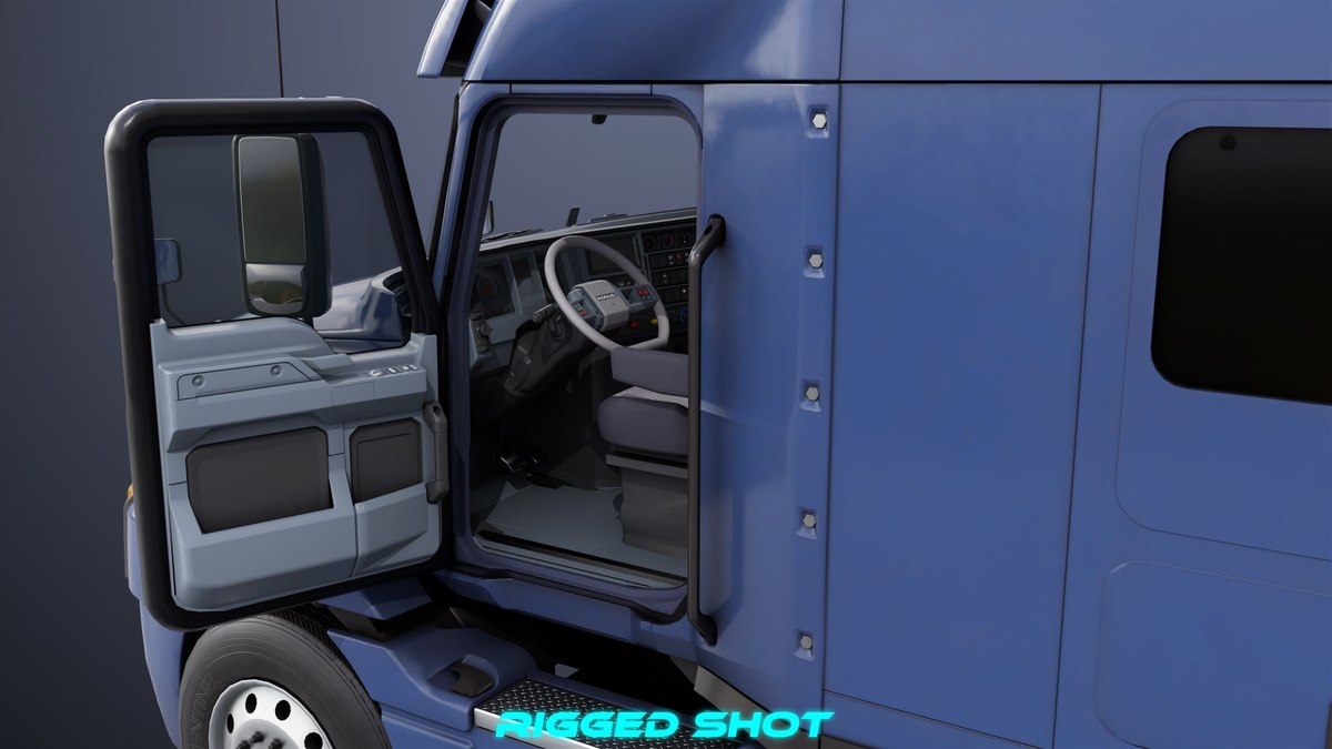 Heavy Truck Blue Chassis 05 URP HDRP Textures