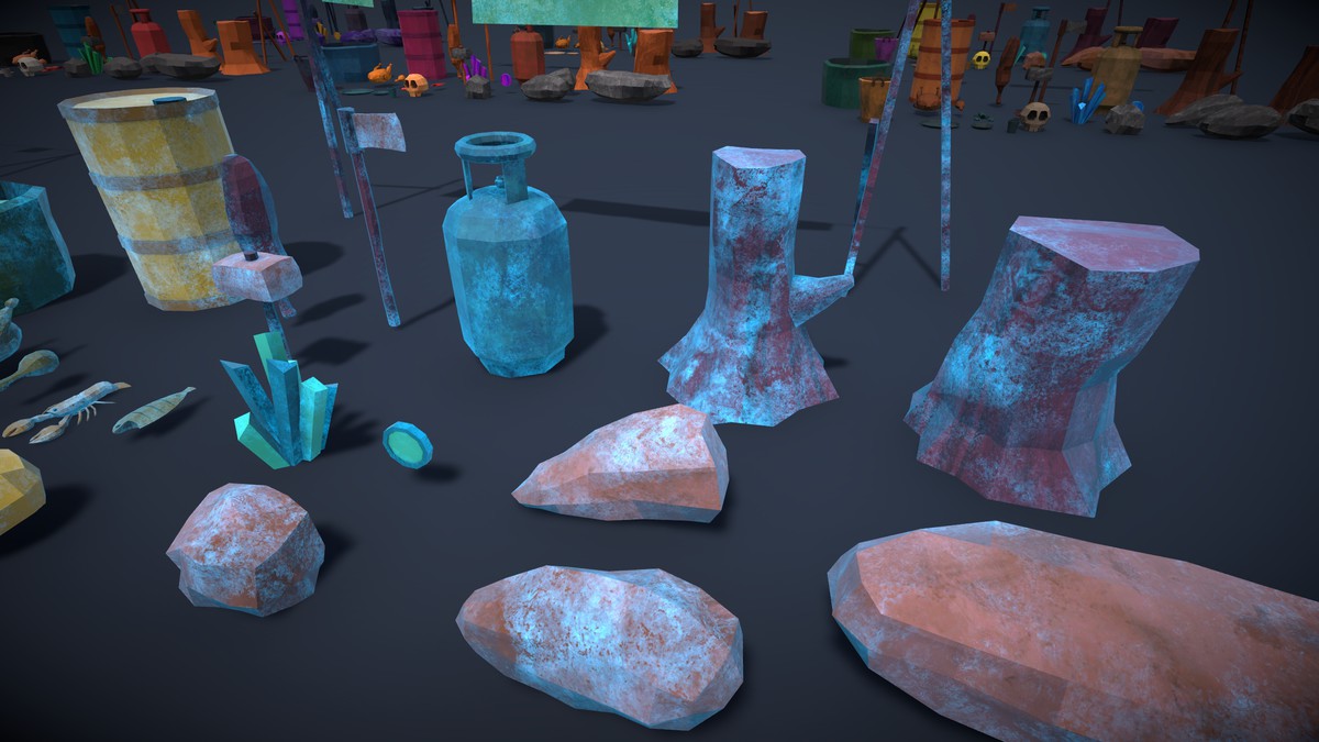 Frozen Poly Props (Lowpoly)