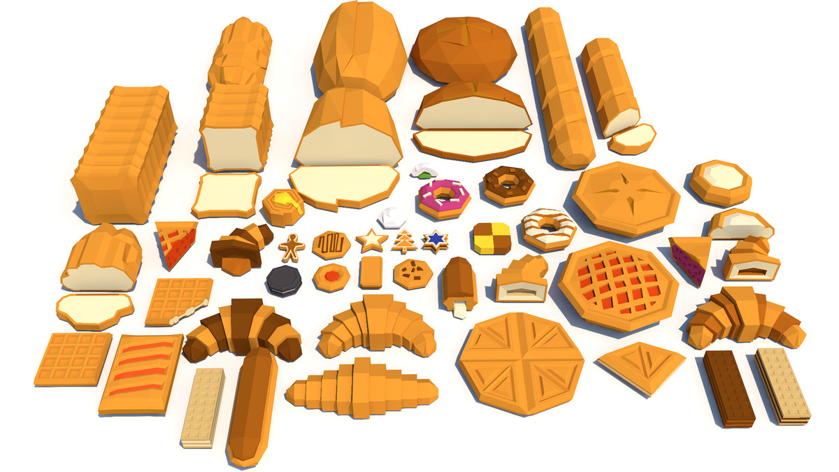 Low Poly Food