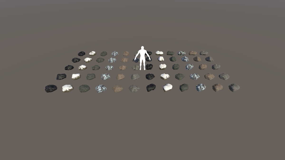 Realistic Rock Pack - Large Rocks Set A