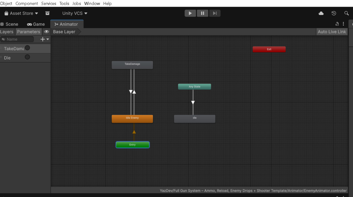 Full Gun System – Ammo, Reload, Enemy Drops + Shooter Template