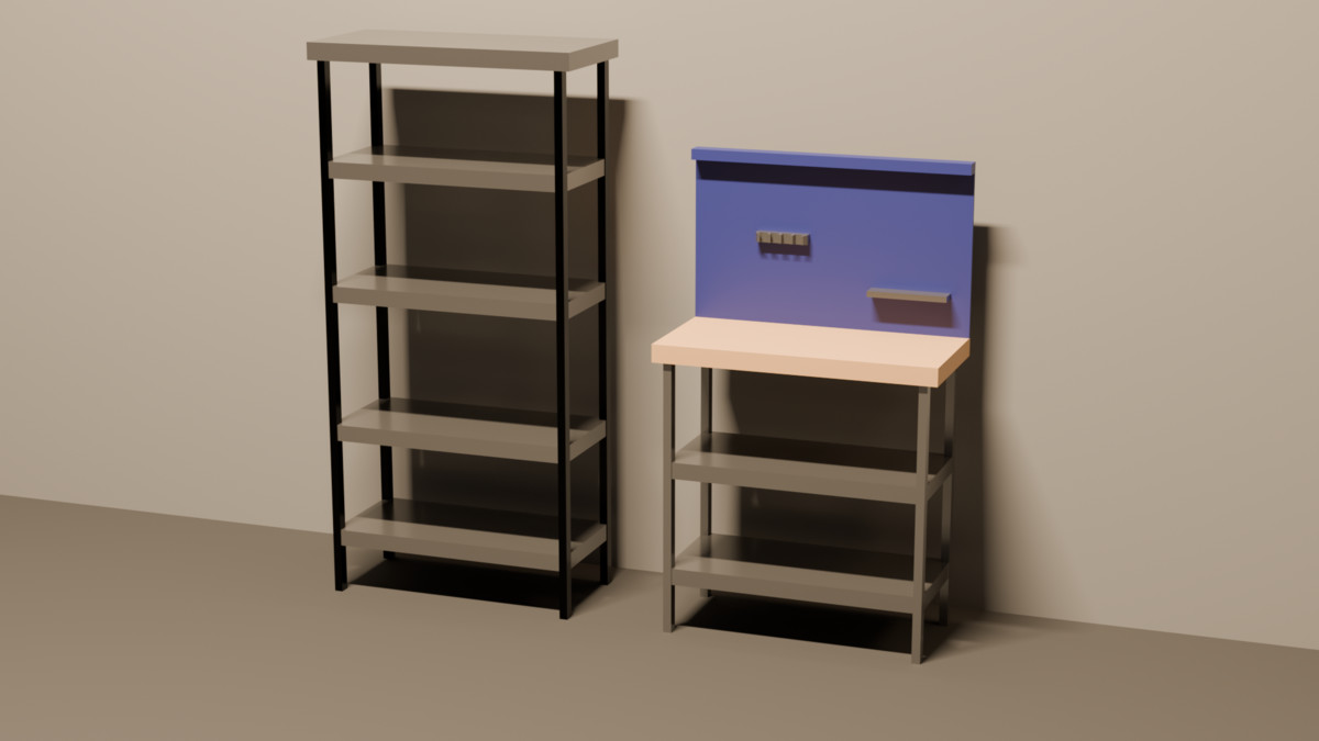 Low Poly Garage Props Pack