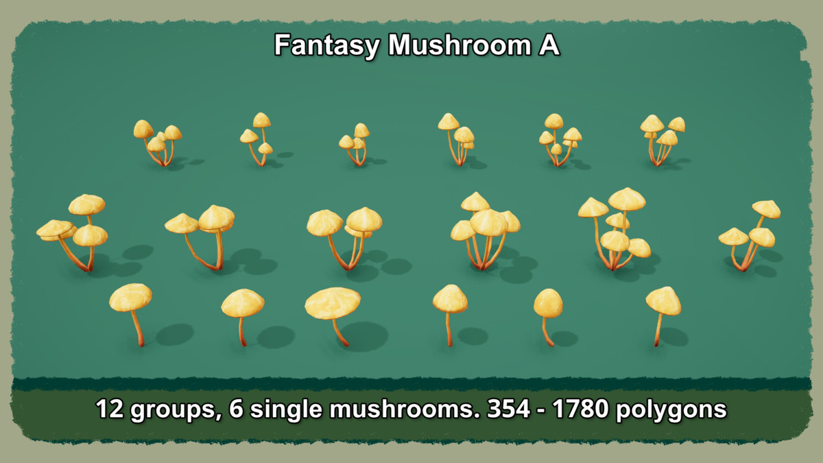PIDI COSY: Stylized Mushrooms Vol 3