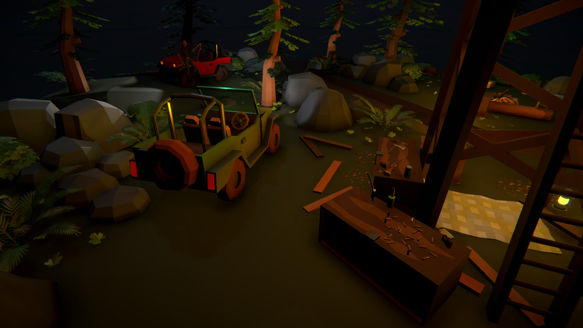 Polygonal Hunters Hideout Spot Asset Package