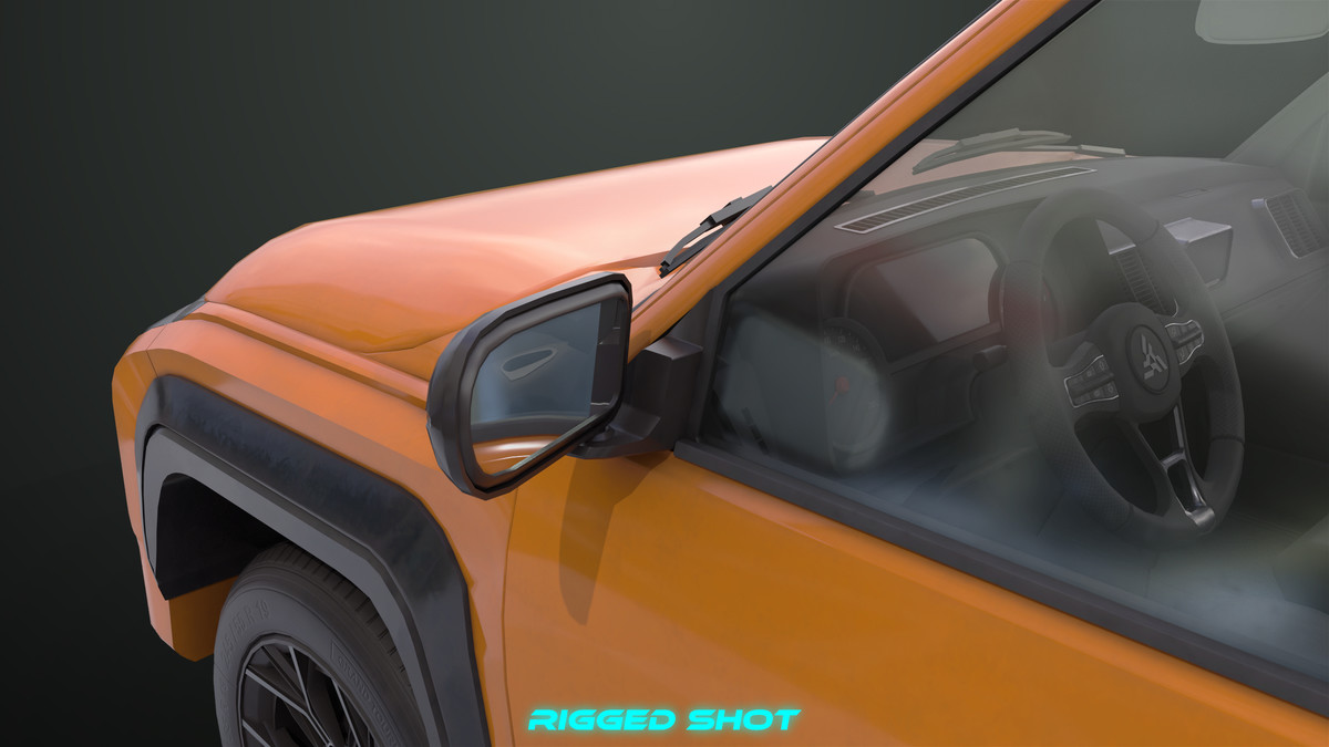 Pickup Truck01 Orange URP HDRP Textures