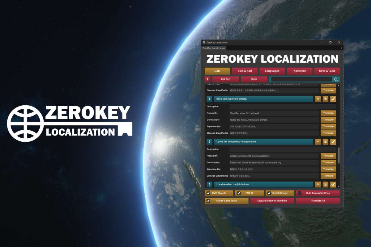 ZeroKey Localization