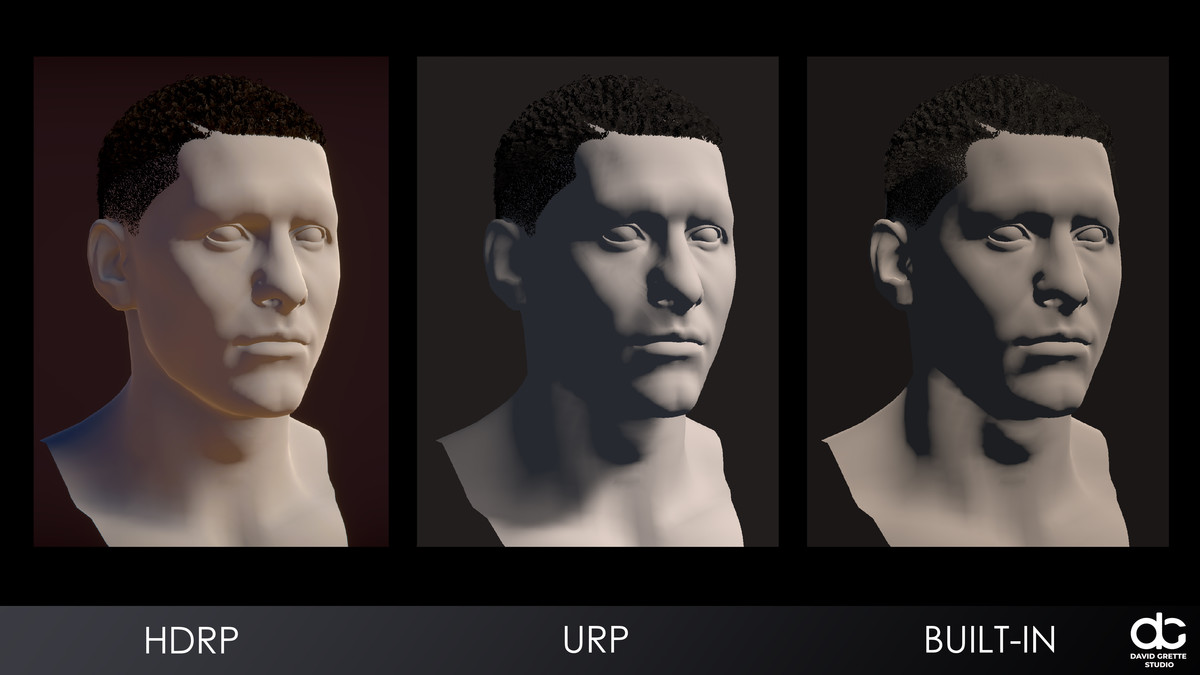 Realistic male hairstyles, pack #5 | Rigged hair, game-ready, low-poly