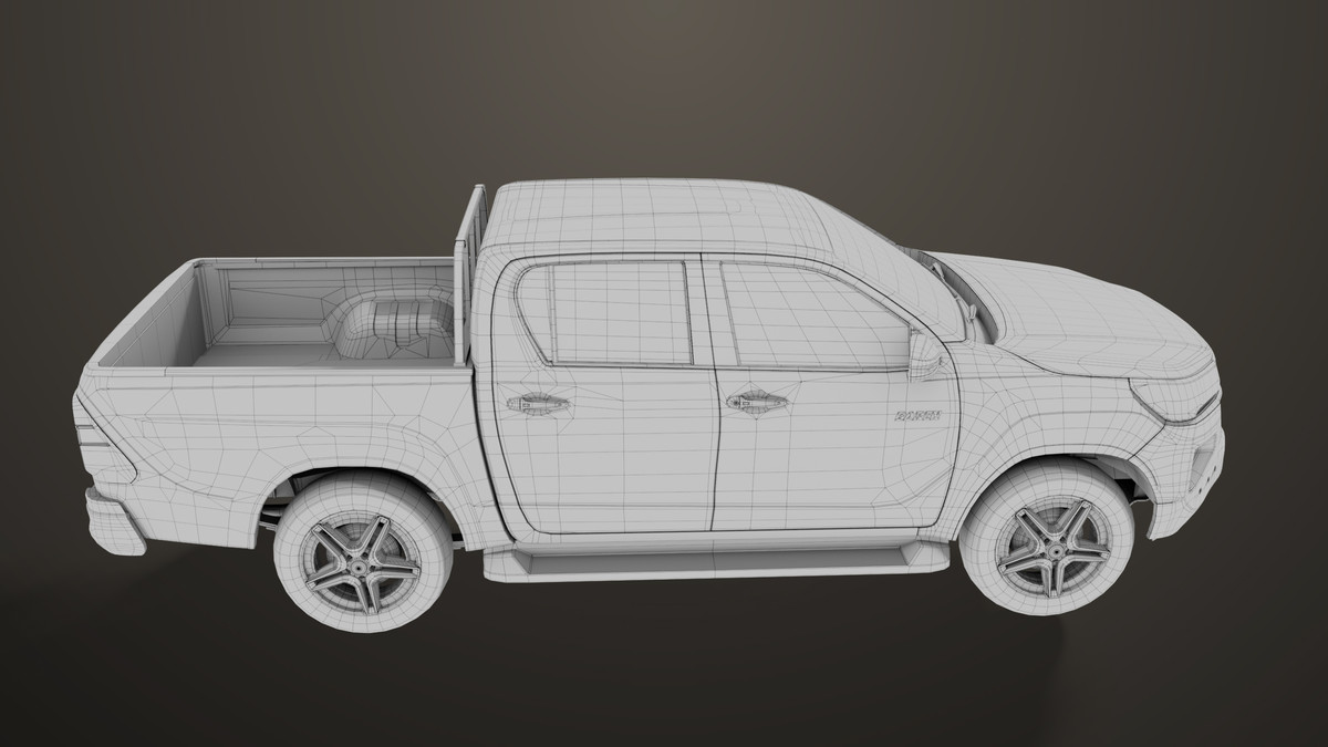 Pickup Truck 04 Brown URP HDRP Textures