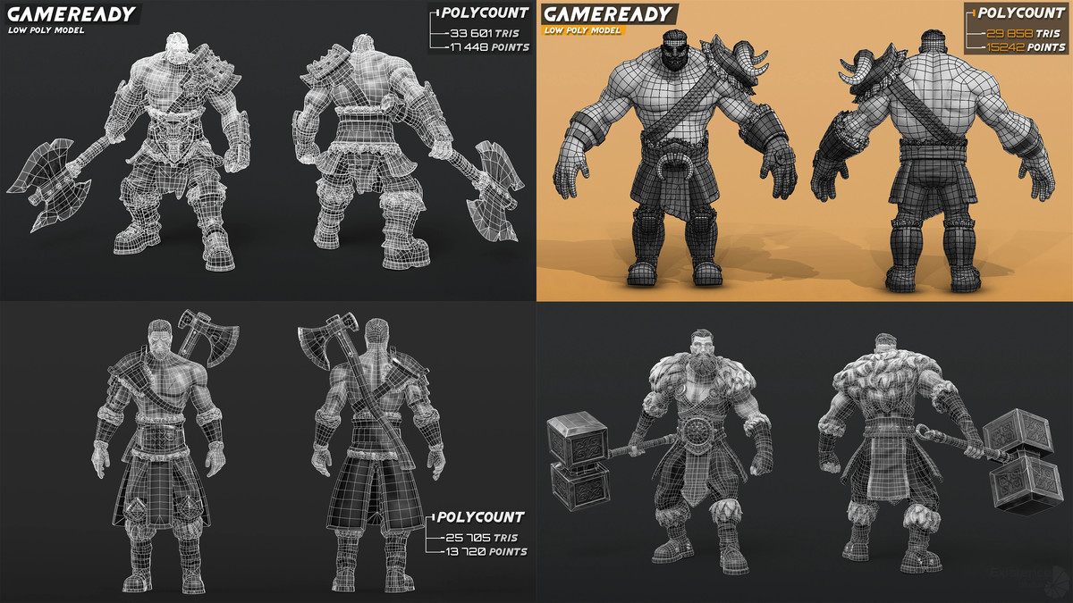 12 In 1 Mega Bundle - Stylized Characters Warriors - #68