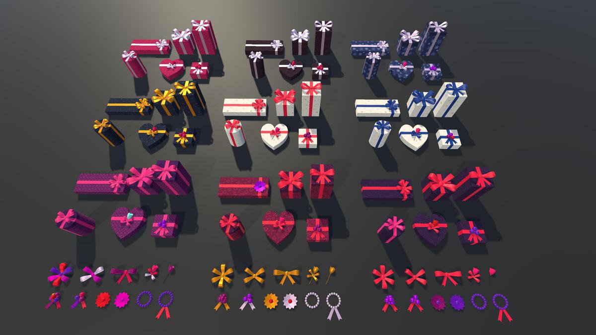 Gift Boxes with Magical Shader (Burn & Reveal)