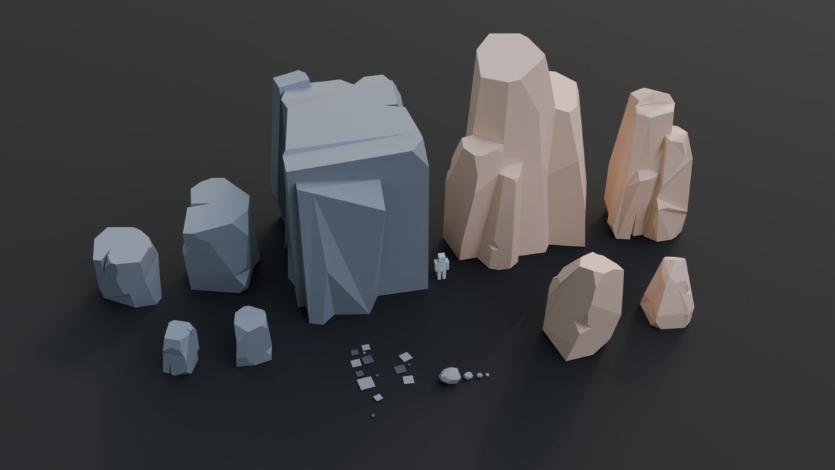Low Poly Nature Pack -assets model