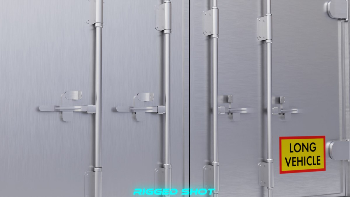 Curtainsider Semi Trailer URP HDRP Textures