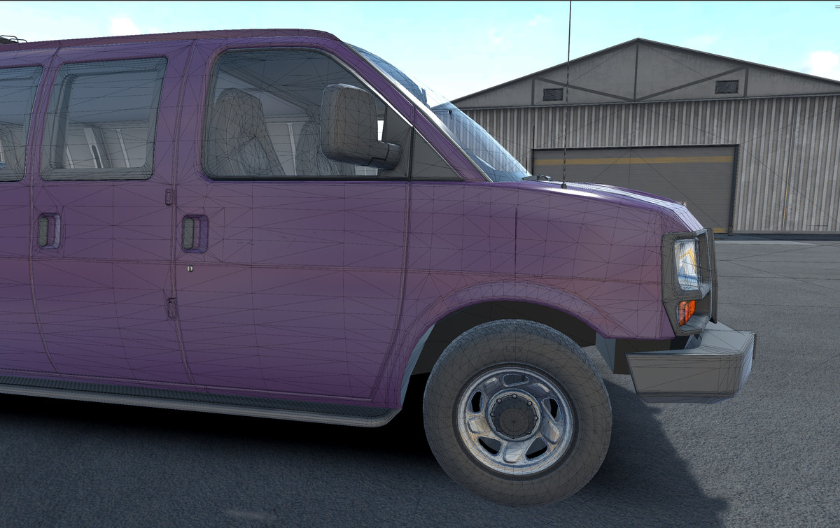 Industrial american van