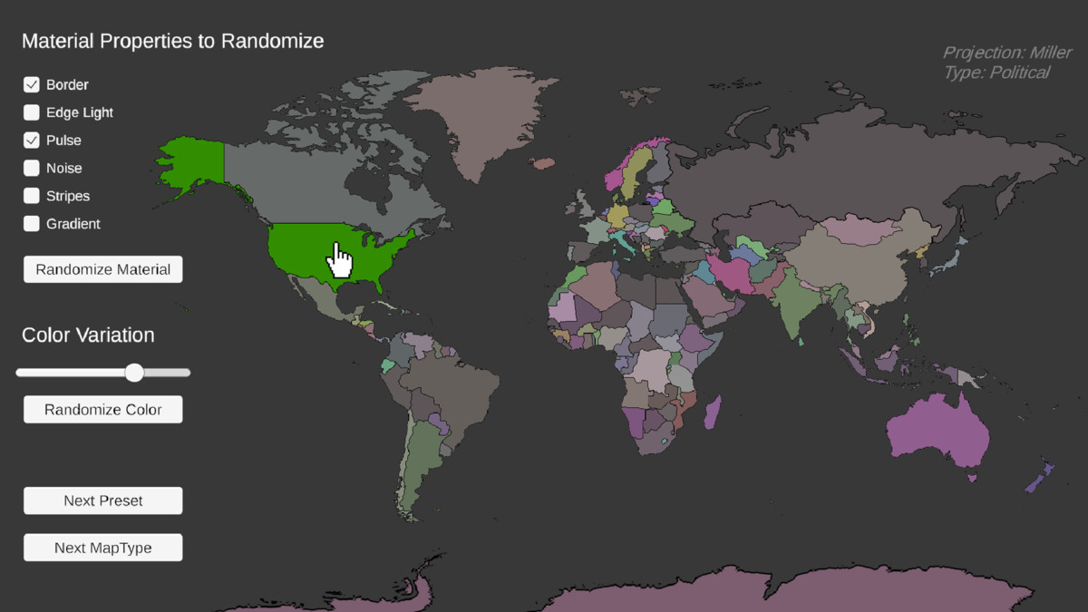 World Map 2D – Interactive & Customizable