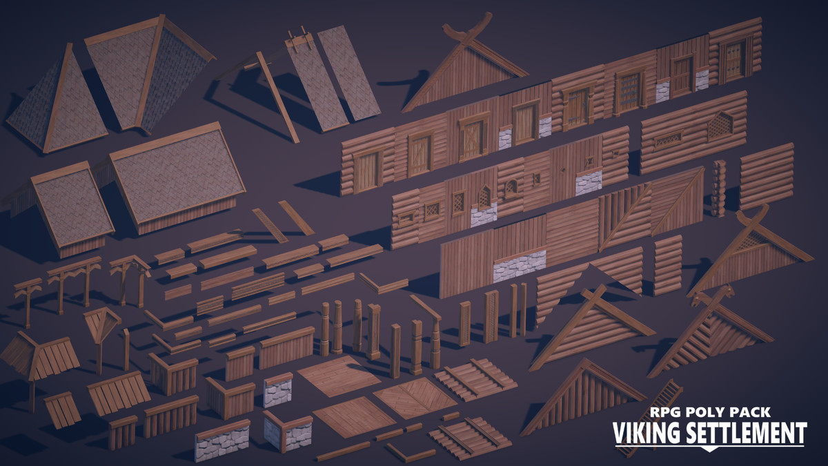 RPG Poly Pack - Viking Settlement