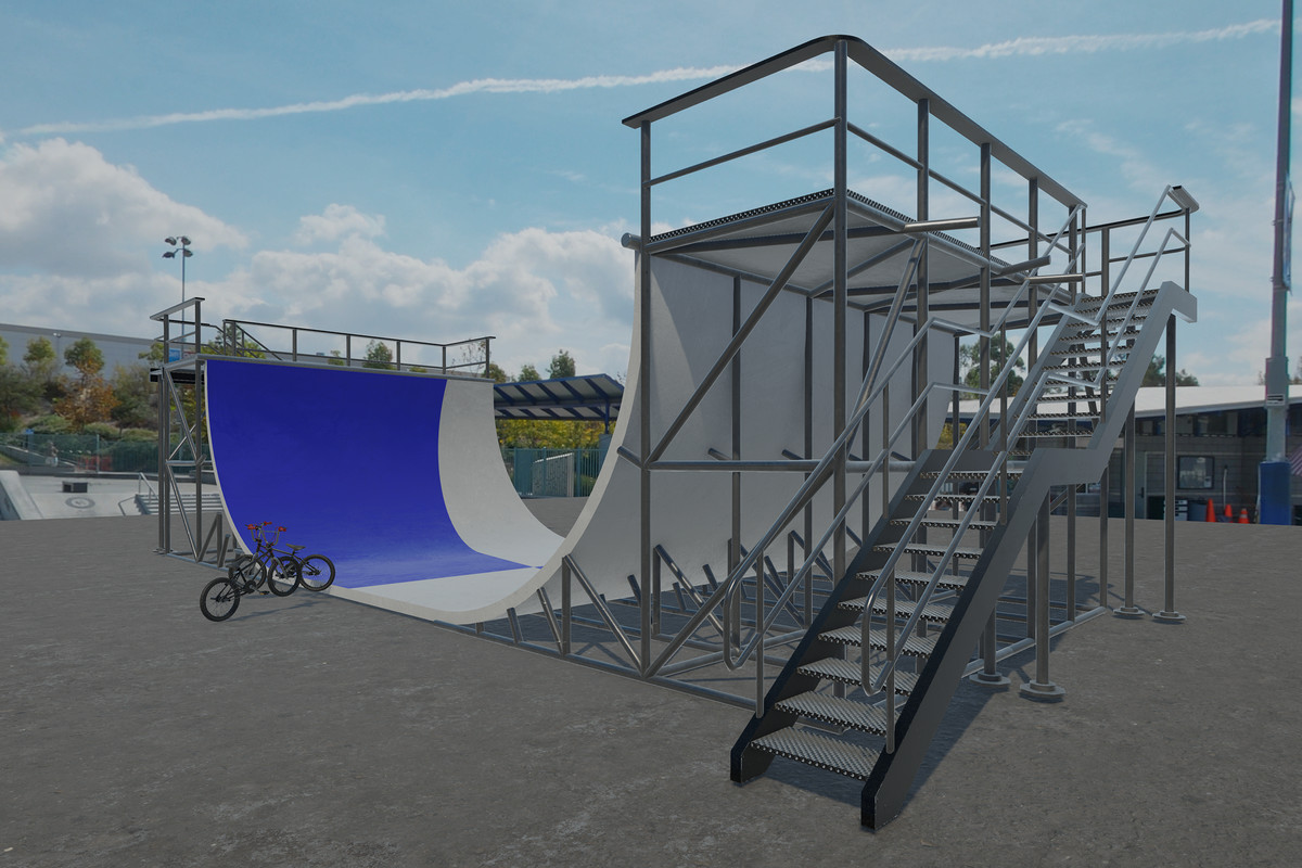 BMX Bike & Vert Ramp