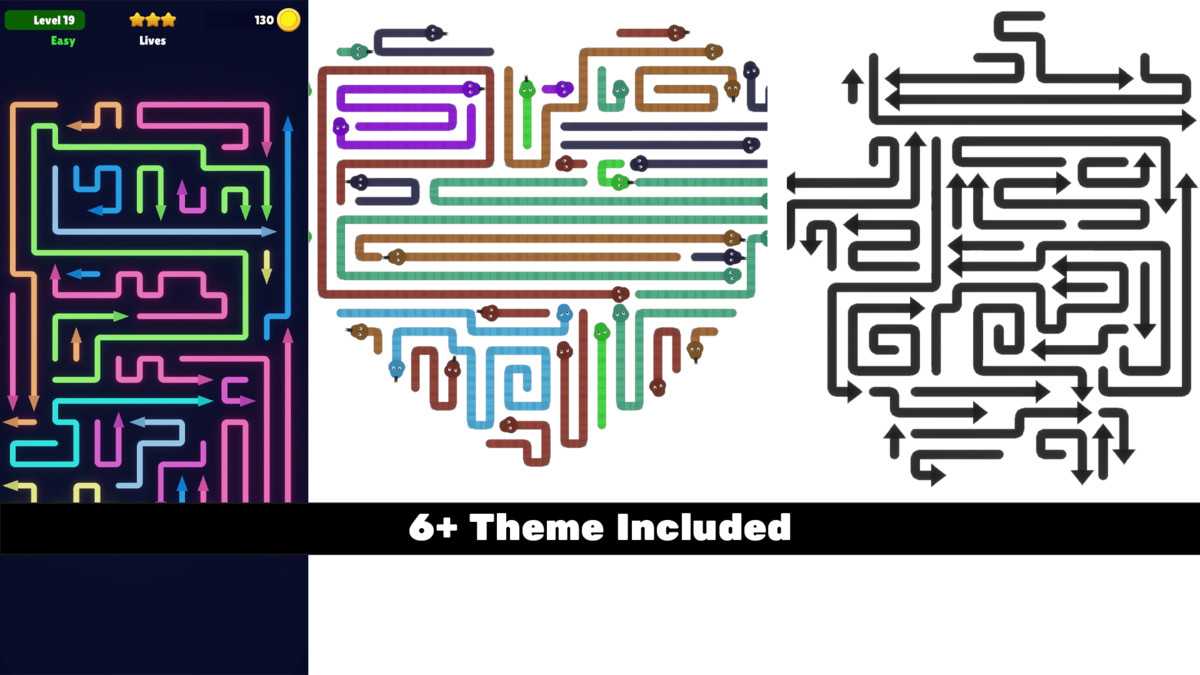 Escape – Arrow & Snake Puzzle | Template + Editor