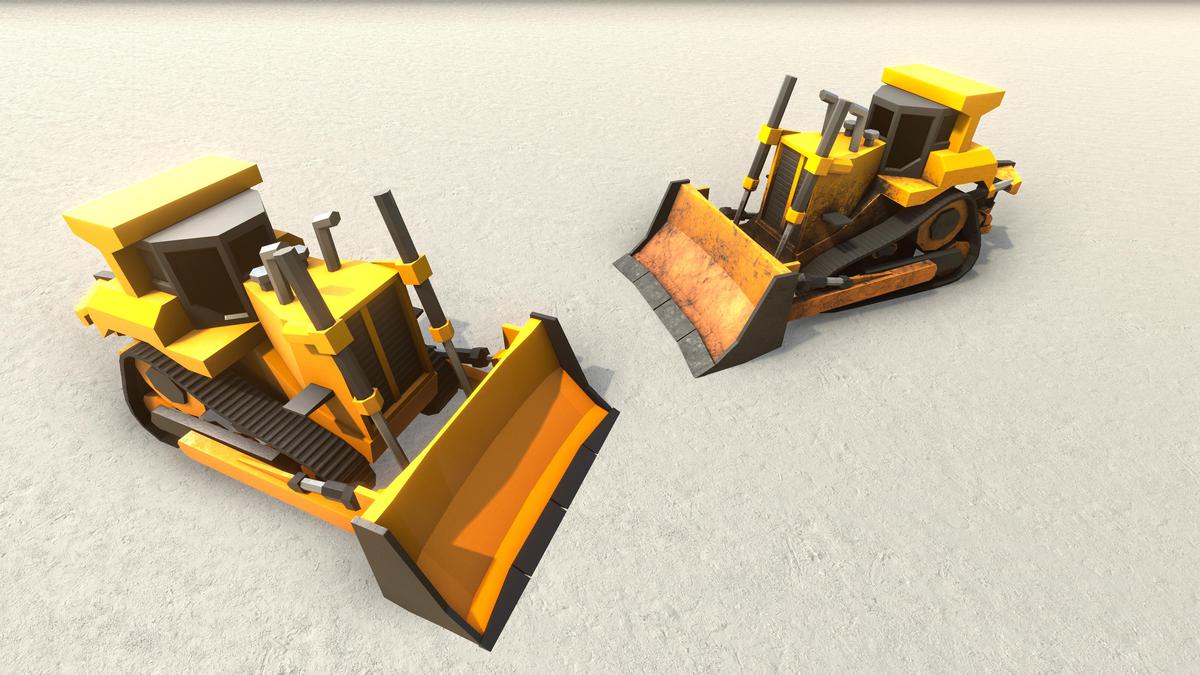 Low Poly Construction Vehicles