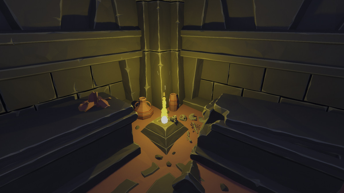 Low Poly Style Desert Dungeon