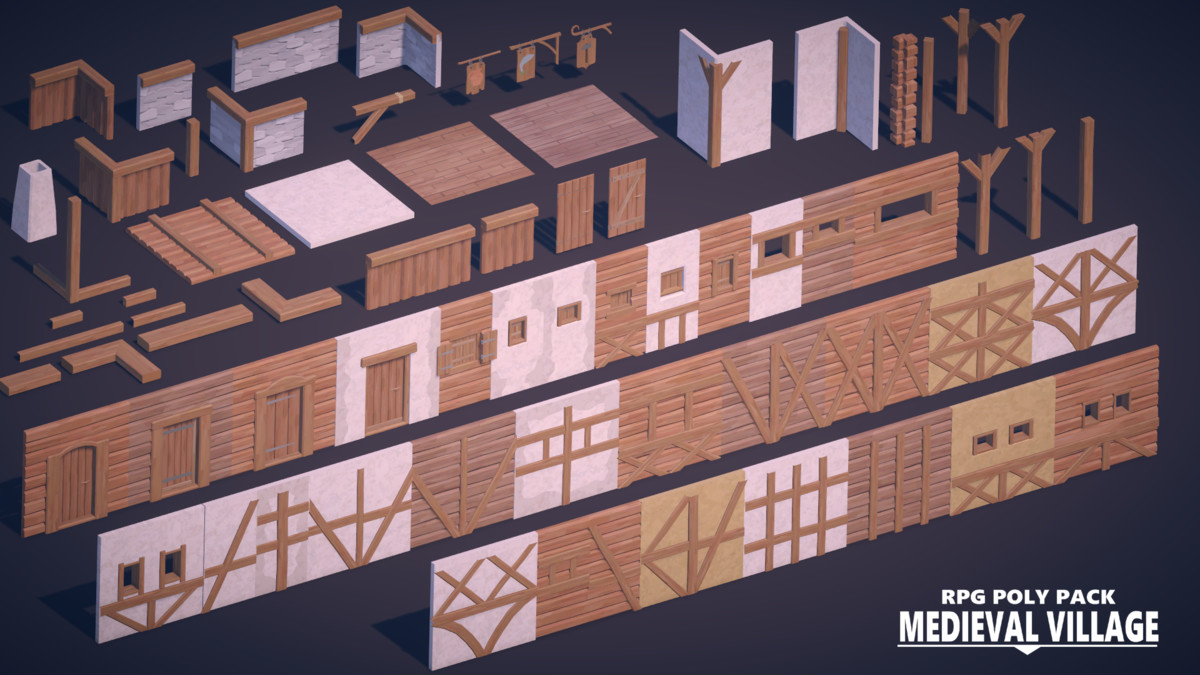 RPG Poly Pack - Medieval Village