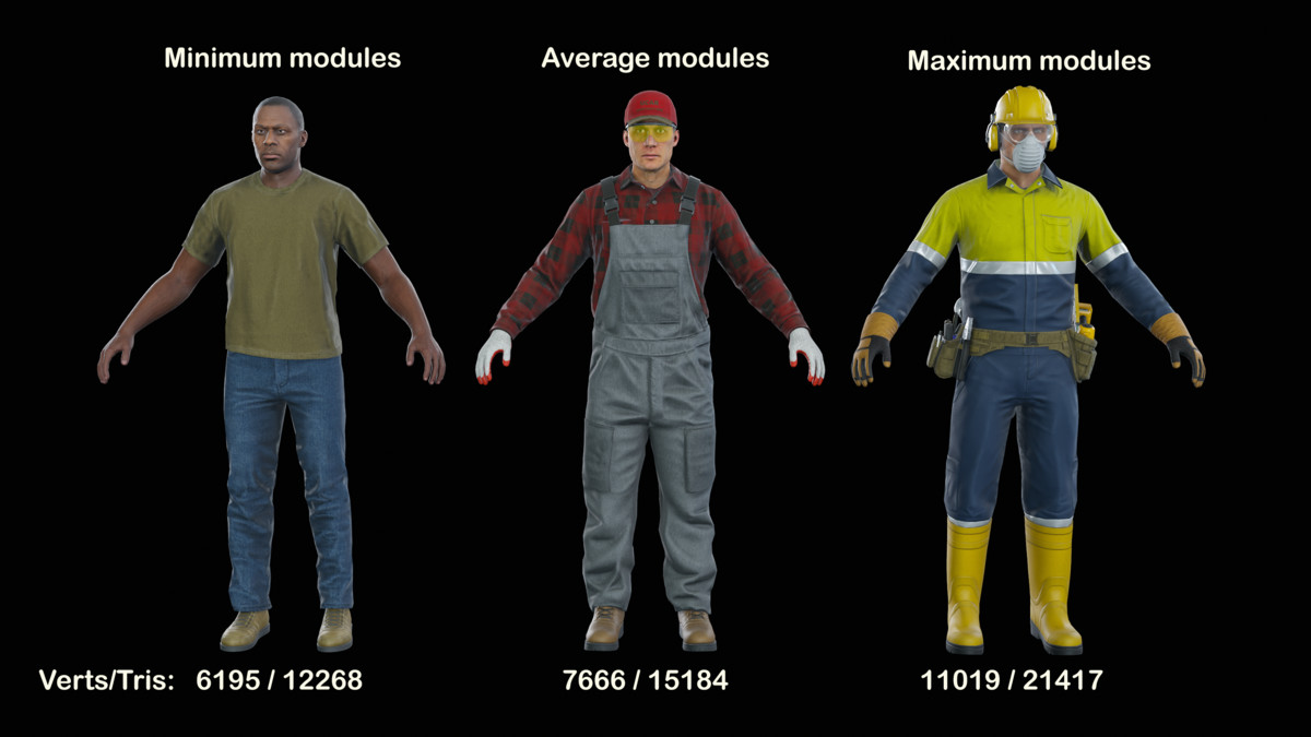 Workers Modular Character