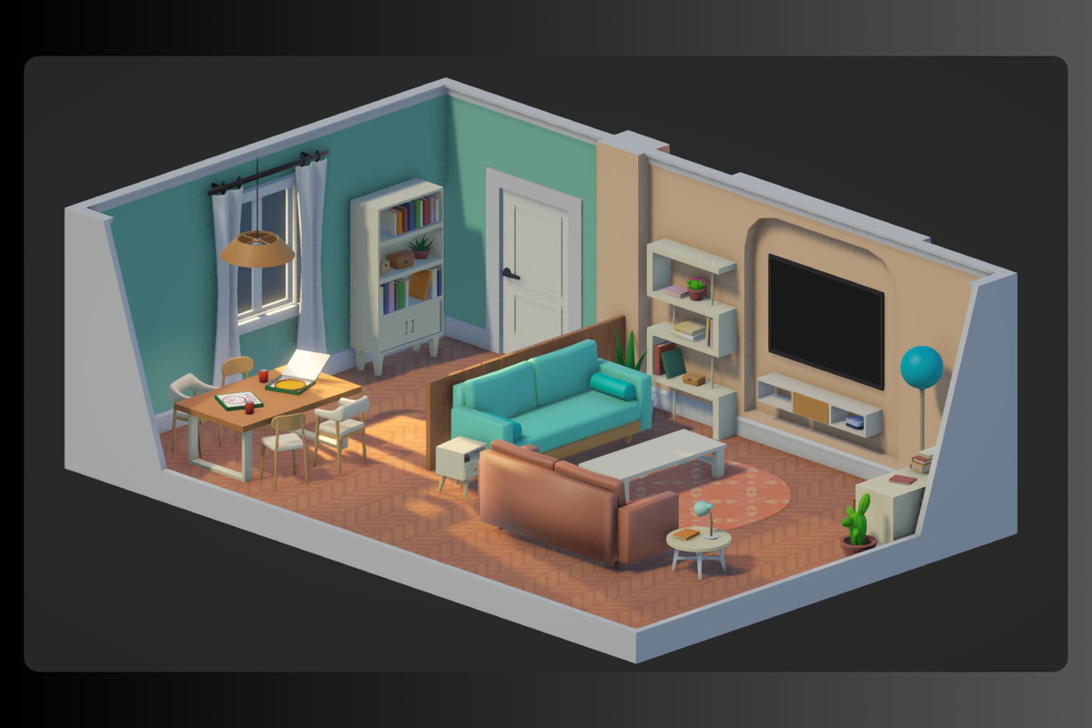 Low Poly Interior Houses – Modular Home Assets Pack