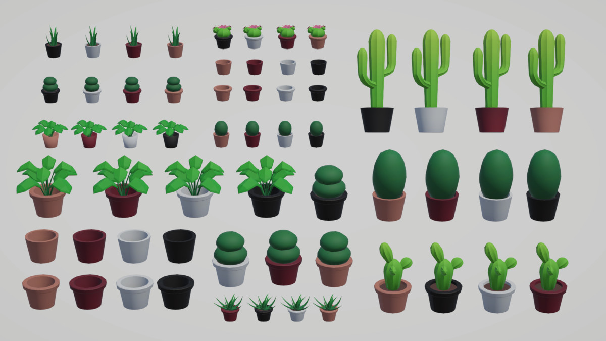 Low Poly Livingrooms - Modular Assets