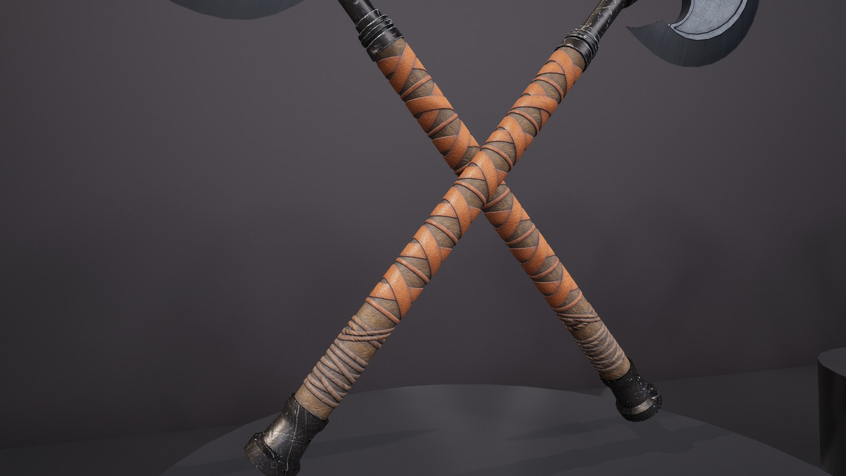 Realistic War Axe Bundle - 4K PBR Weapons