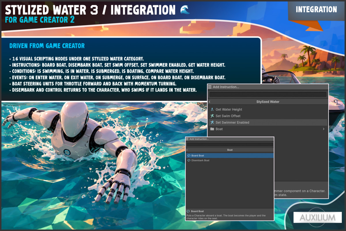 Stylized Water 3 Integration | Game Creator 2