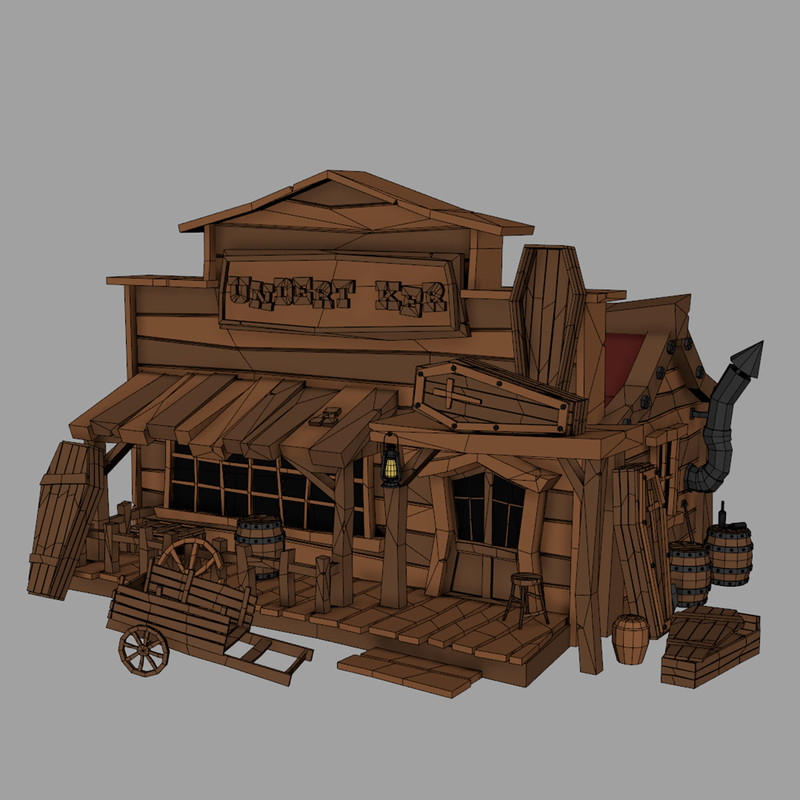 12 Wild West Buildings Pack