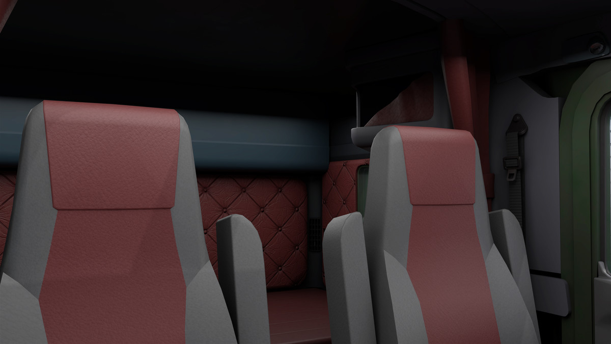 Truck 07 Log Trailer Green Version URP HDRP Textures