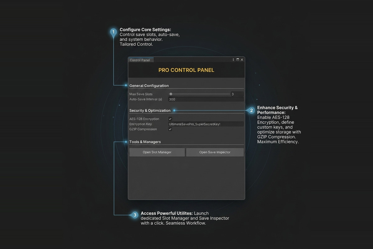 Ultimate Save System Pro – Encrypted JSON, Save Slots, Async & Cloud Sync