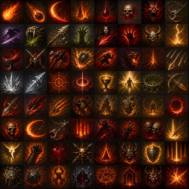 Demonic UI - Fantasy RPG UI Kit