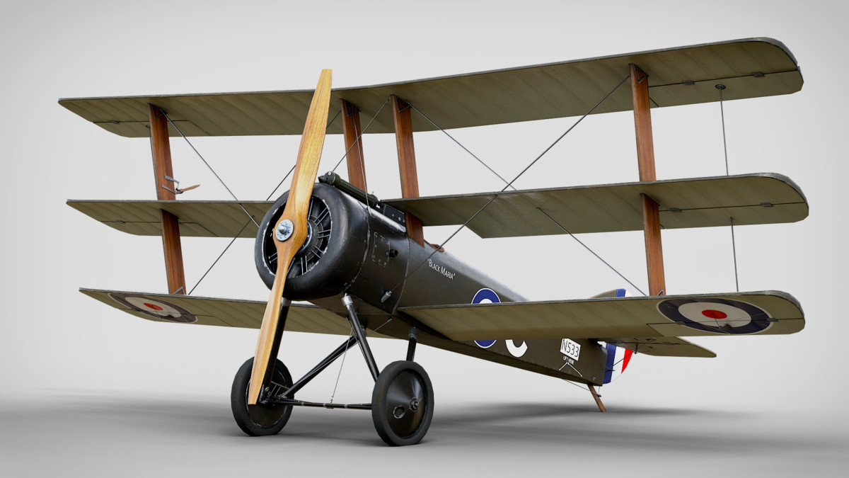 Aircraft Sopwith Triplane Rigged