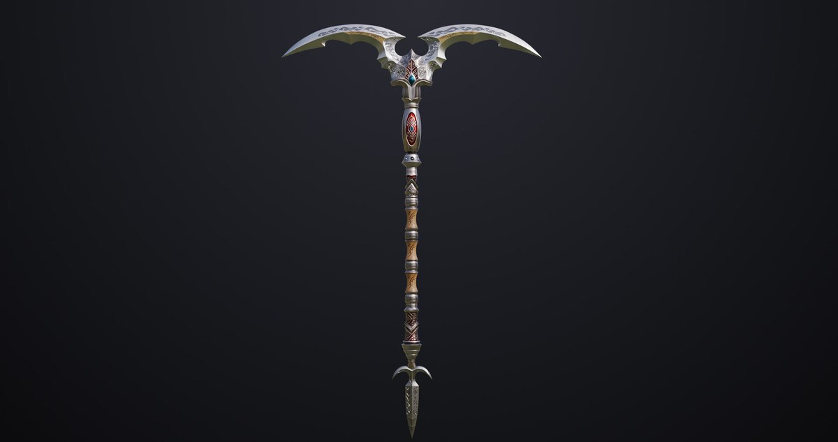 3 Medieval Battle Axes URP HDRP Textures