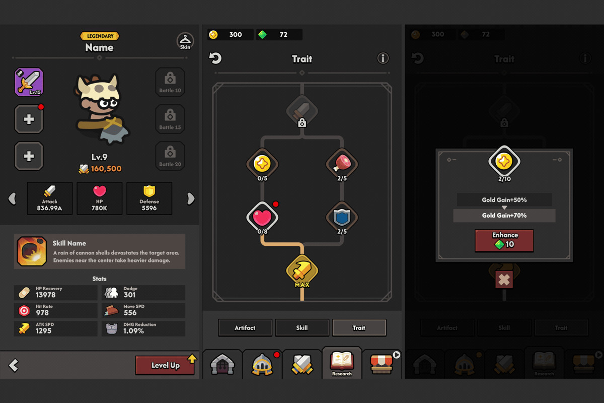 GUI Pro - Minimal Game Dark(+PSD)