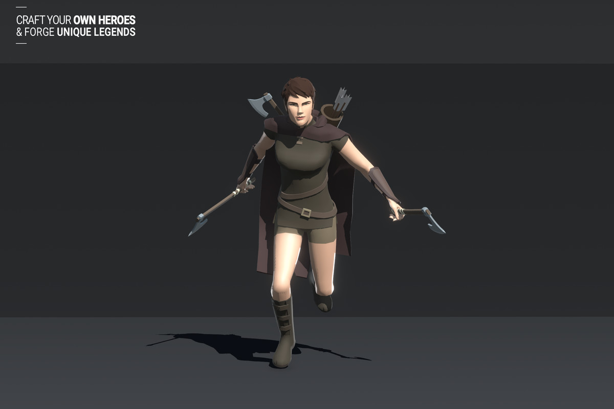 Polyquest Heroes: Warrior I Huntress