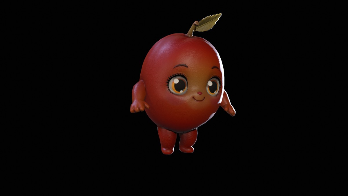Chibi Fruit Peach