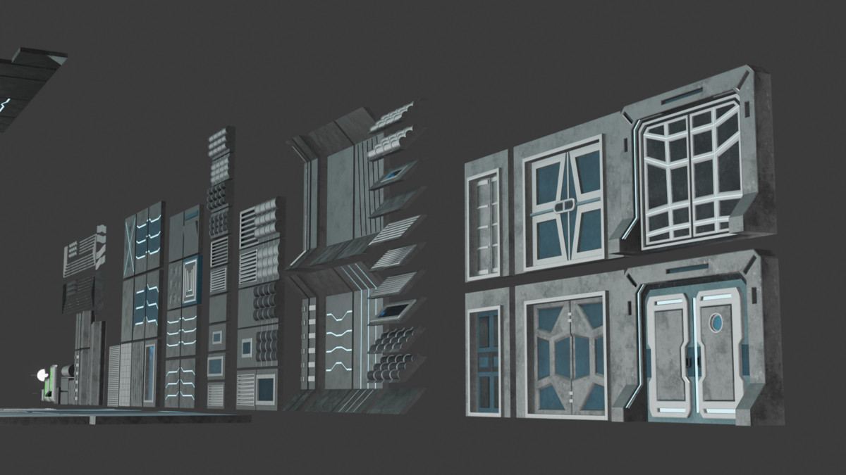 Modular_SciFi_Pack (146 Objects, LowPoly)